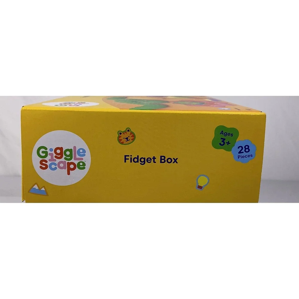 GiggleScape Fidget Box 28 Piece Set Ages 3 Sensory Toys Fine Motor‎ Skills